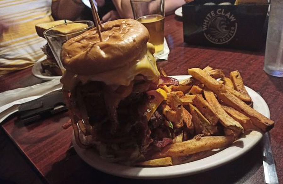 Thurman Cafe's Thurmanator is a famous restaurant featured in Man V. Food