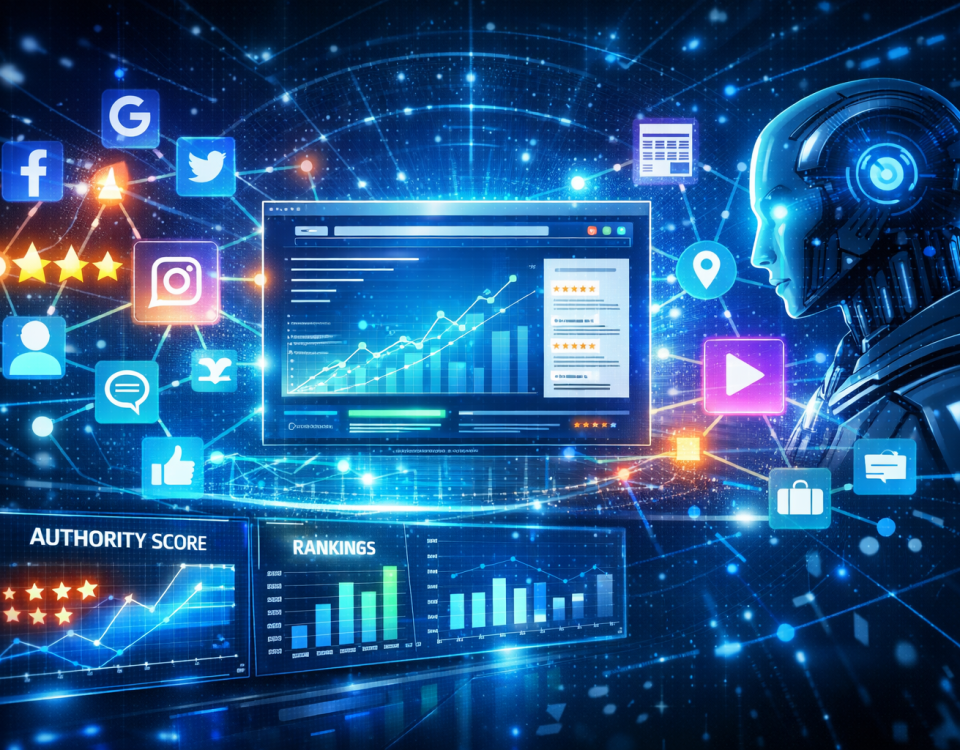An image depicting AI driven analytics in digital marketing