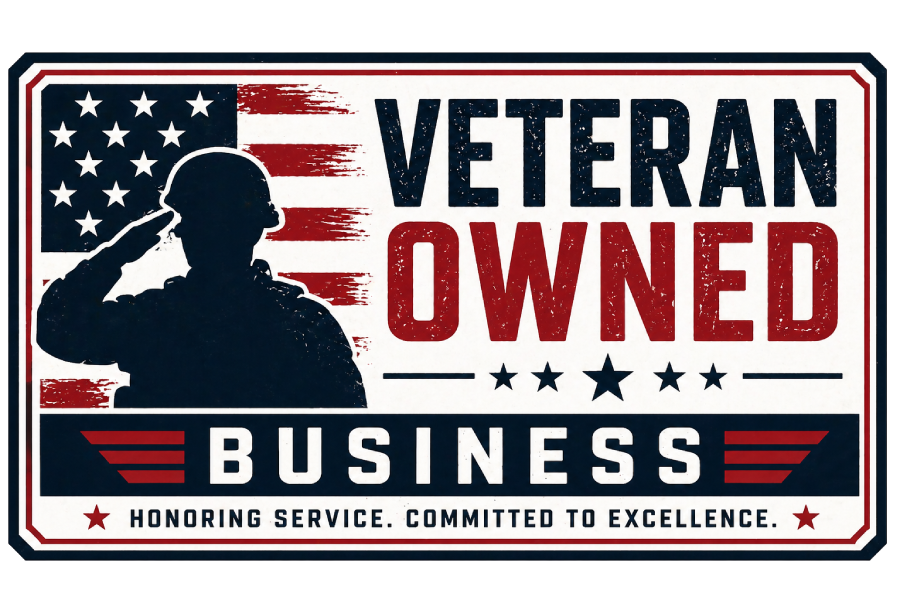 veteran owned business logo horizontal