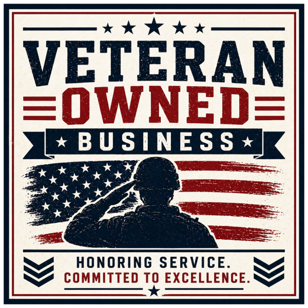 veteran owned business logo square