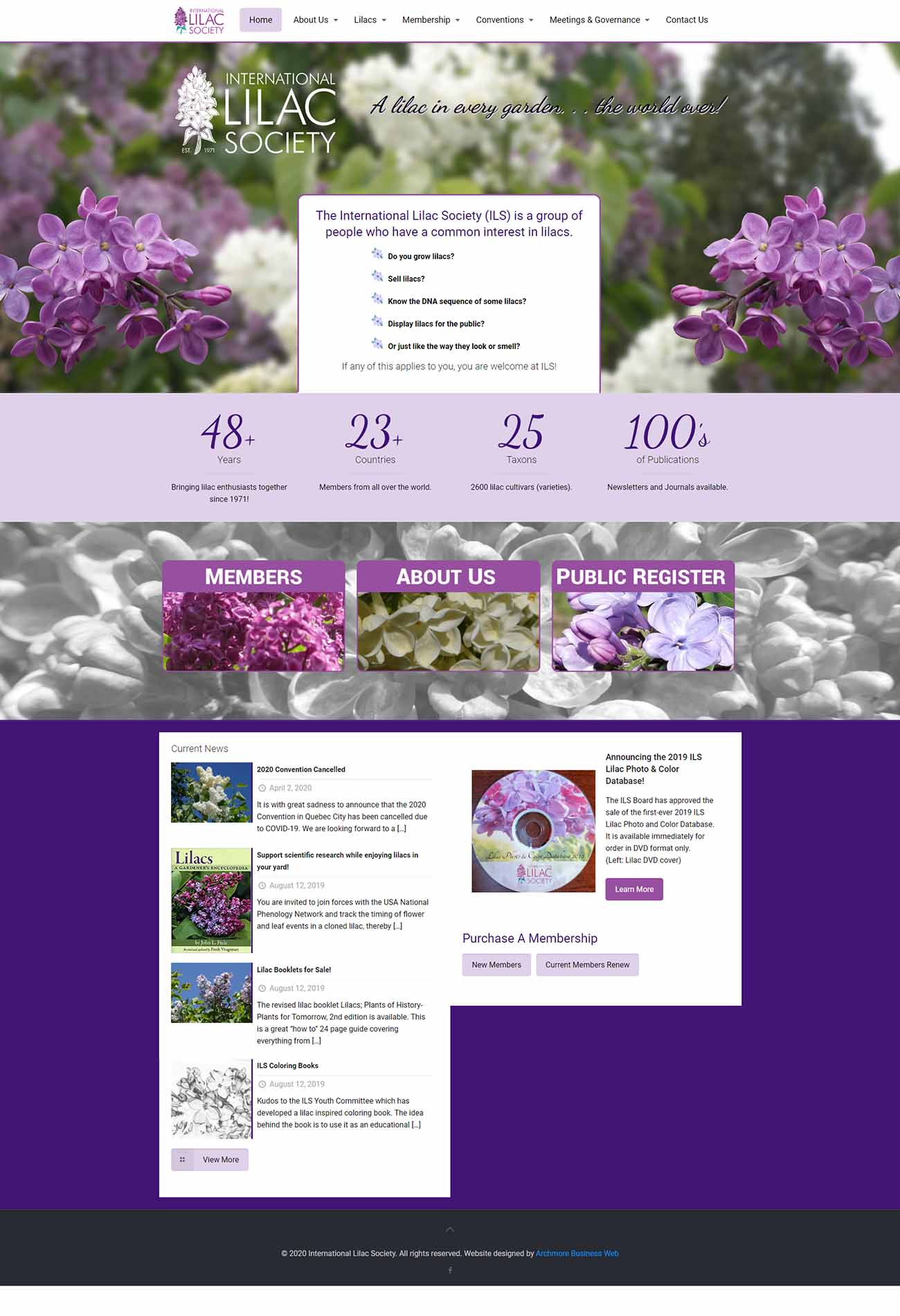 Archmore international Lilac Society