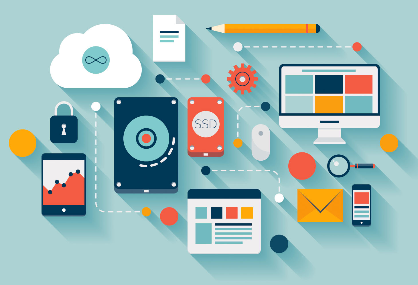 web design example and flow chart